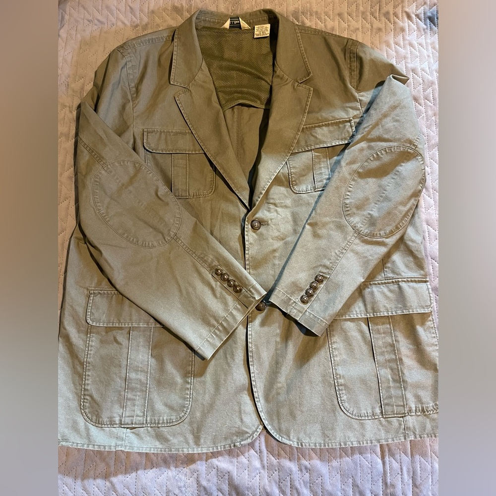 L.L. Bean jacket mens size 52 regular green NWOT - Picture 1 of 12